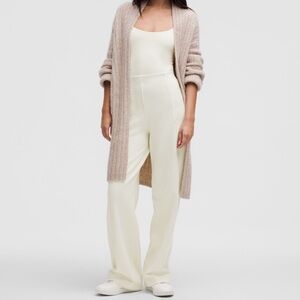 Lululemon Athletica Stretch Knit Pull On Dress Pants - Bone